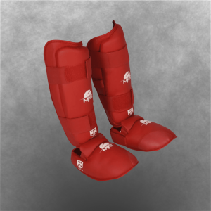 Caneleira Karate com protetor de pé MKS Homologada CBK