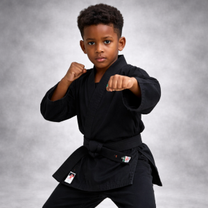 Kimono Kime Sarja Preta Infantil