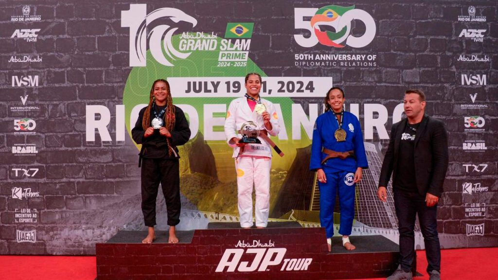 Sarah Galvão brilha entre os profissionais no Abu Dhabi Grand Slam Rio 2024