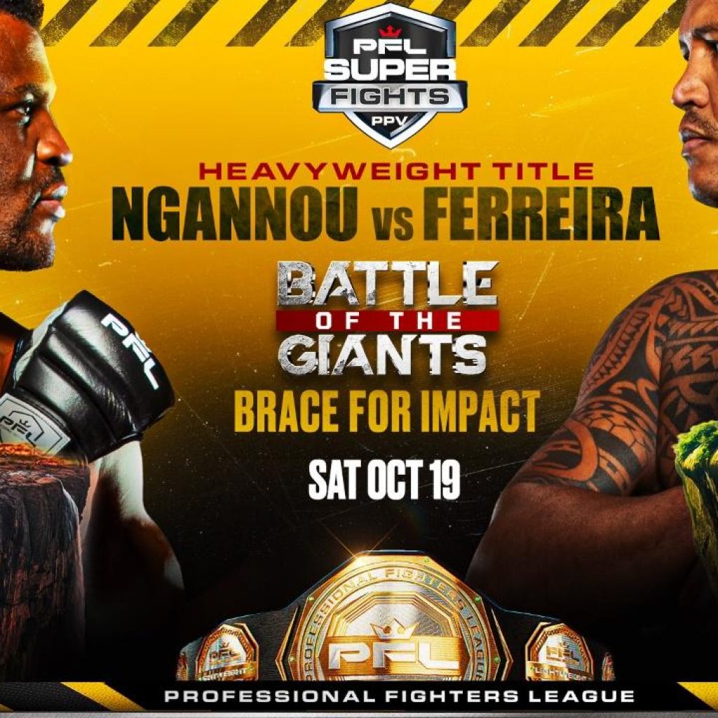 "Batalha de gigantes": PFL anuncia duas lutas mais aguardadas da organização para outubro