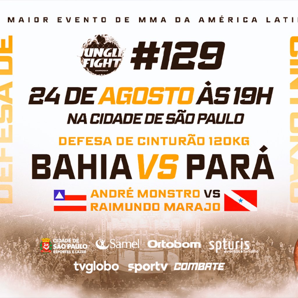 Jungle Fight 129 tem disputa do cinturão peso pesado entre Bahia e Pará