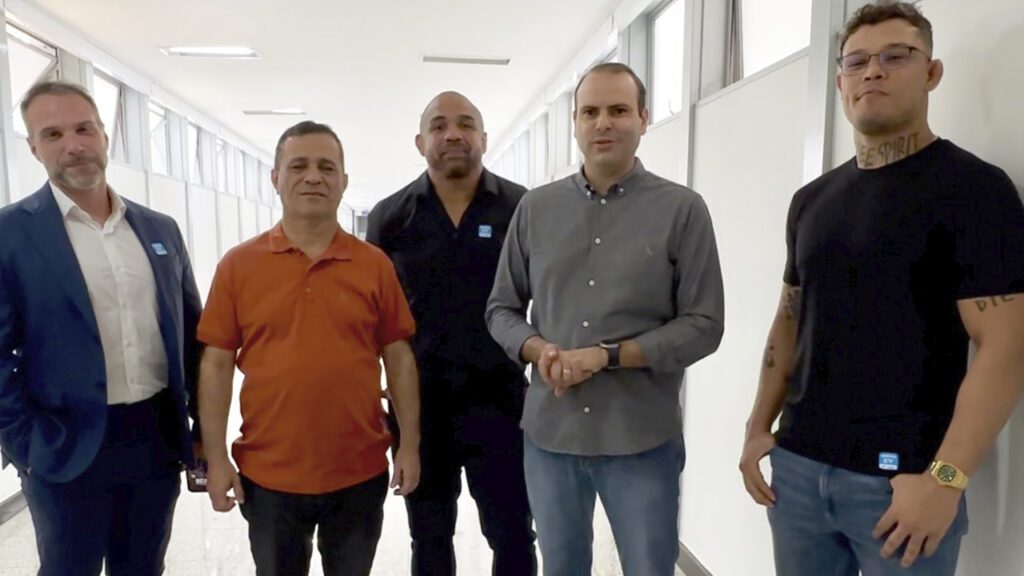 Autoridades e representantes do LFA discutem desenvolvimento do esporte em Brasília