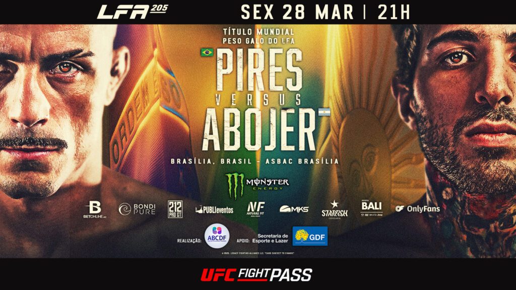 LFA 205: Brasil x Argentina define novo campeão mundial dos pesos-galos