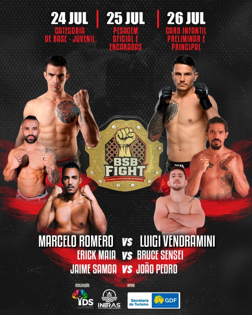BSB Fight estreia com disputas de cinturões, ex-UFC e ás da capoeira