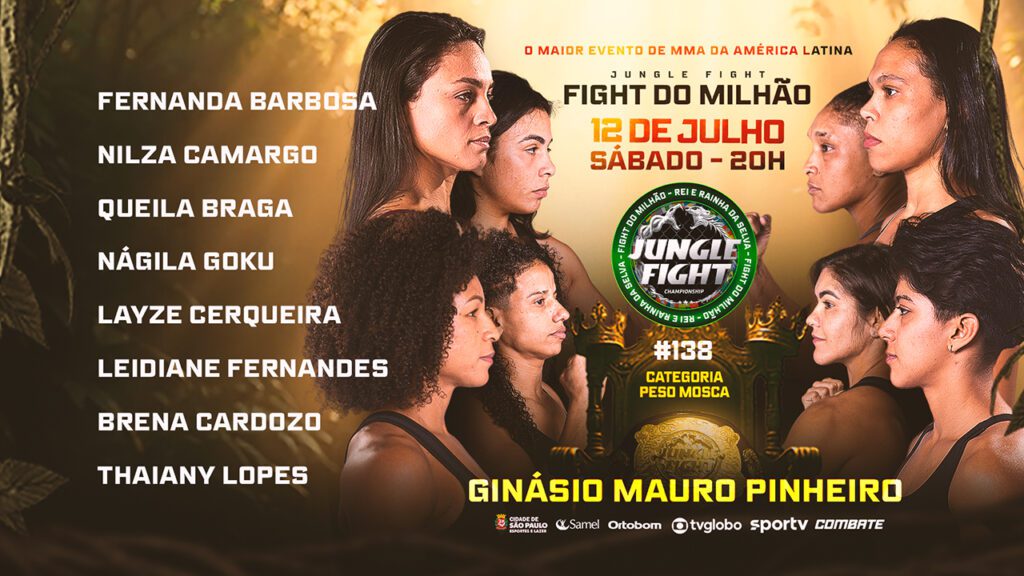 Jungle Fight 138 terá estreia do GP feminino do Fight do Milhão