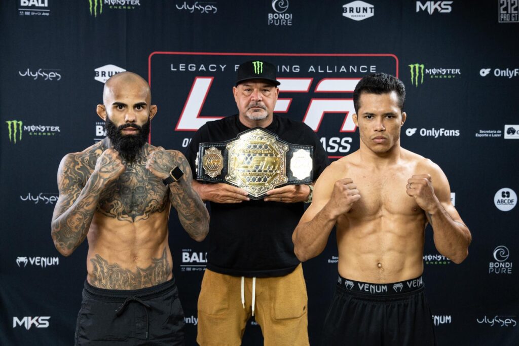 LFA 212: Degli e Severino batem o peso e confirmam disputa de cinturão em Brasília