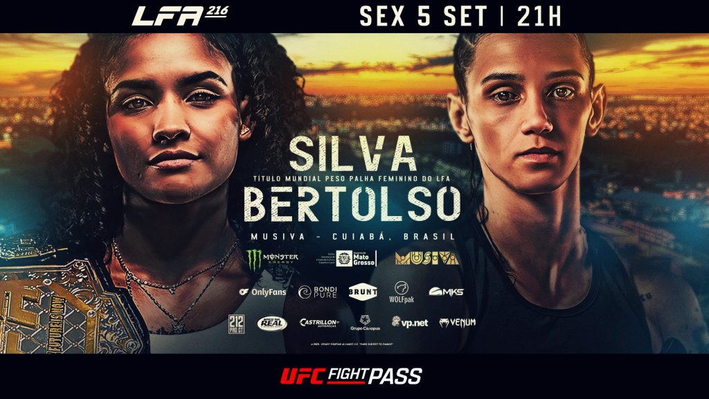 Lany Silva defende cinturão mundial peso-palha contra Aieza Bertolso no LFA 216 em Cuiabá