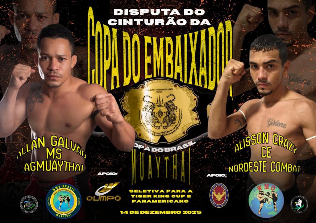 Copa do Brasil de Muay Thai 2025: Brasília recebe duelo histórico e cinturão oficial da Embaixada da Tailândia